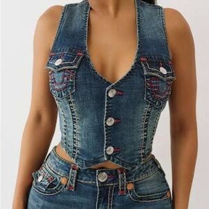 True Religion Super T Denim Vest